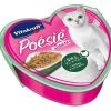 Vitakraft Cat Treat Poesie Hearts Turkey, Carrot and Spinach in Sauce Tray 85g