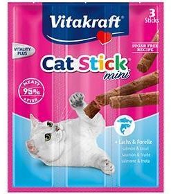Vitakraft Cat Treat Stick Mini Salmon and Trout (3pcs)