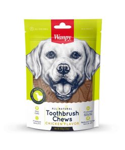 Wanpy Dog Treat All Natural Toothbrush Chew Chicken Flavour 100g