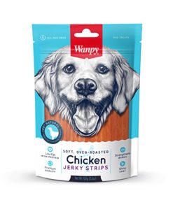 Wanpy Dog Treat Oven Roasted Chicken Jerky Strip 100g