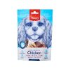 Wanpy Dog Treat Oven Roasted Chicken Jerky and Calcium Bone Twist 100g