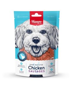Wanpy Dog Treat Oven Roasted Chicken Sausages 100g