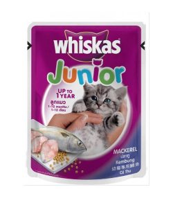 Whiskas Cat Wet Food Mackerel for Junior 85g