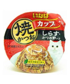CIAO Cat Food Tsurun Cup Tuna in Gravy Whitebait and Bonito 80g