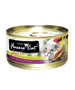 Fussie Cat Canned Food Premium Tuna with Chicken in Aspic 80g