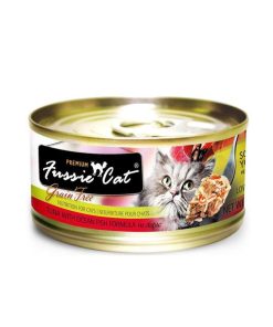 Fussie Cat Canned Food Premium Tuna with Ocean Fish in Aspic 80g