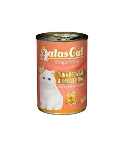Aatas Cat Food Soupy Stew Tuna Red Meat and Shredded Tuna 400g