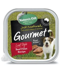 Nature's Gift Dog Tray Food Beef Fillet 100g