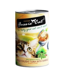 Fussie Cat Canned Food Wild Caught Tuna with Shirasu 400g