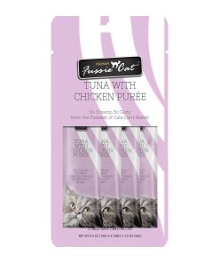 FussieCat Cat Food Puree 4 Pack Tuna Chicken 2