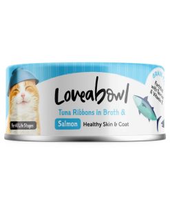 Loveablow Tuna ribbons in Broth with Salmon