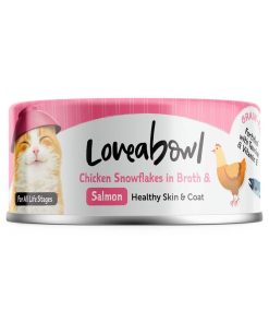 Loveabowl Chicken Snowflakes in Broth with Salmon