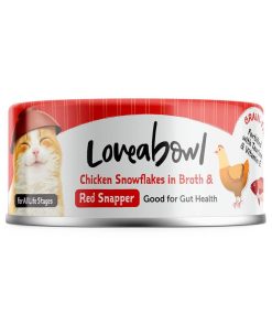 Loveabowl Chicken snowflakes in Broth with Red Snapper