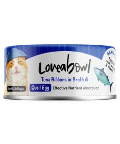 Loveabowl Tuna ribbons in Broth with Quail Egg