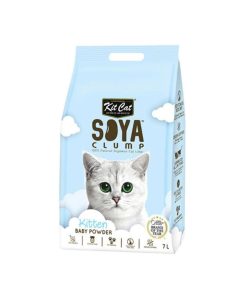 Kit Cat Soya Clump Cat Litter Baby Powder 7L