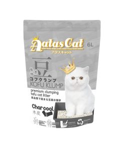Aatas Cat Premium Clumping Tofu Cat Litter Charcoal 6L
