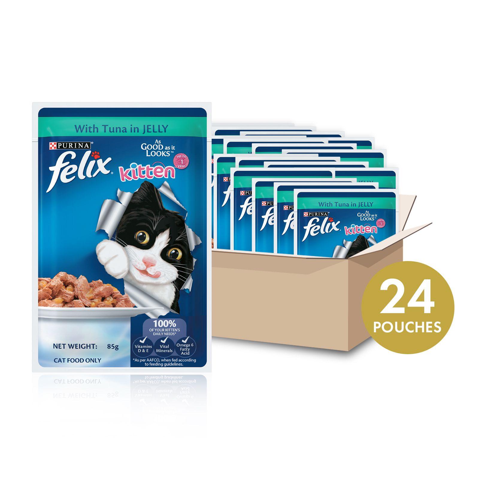Felix Cat Wet Food Tuna in Jelly for Kitten 85g Felix Cat Wet Food Tuna in Jelly for Kitten 85g