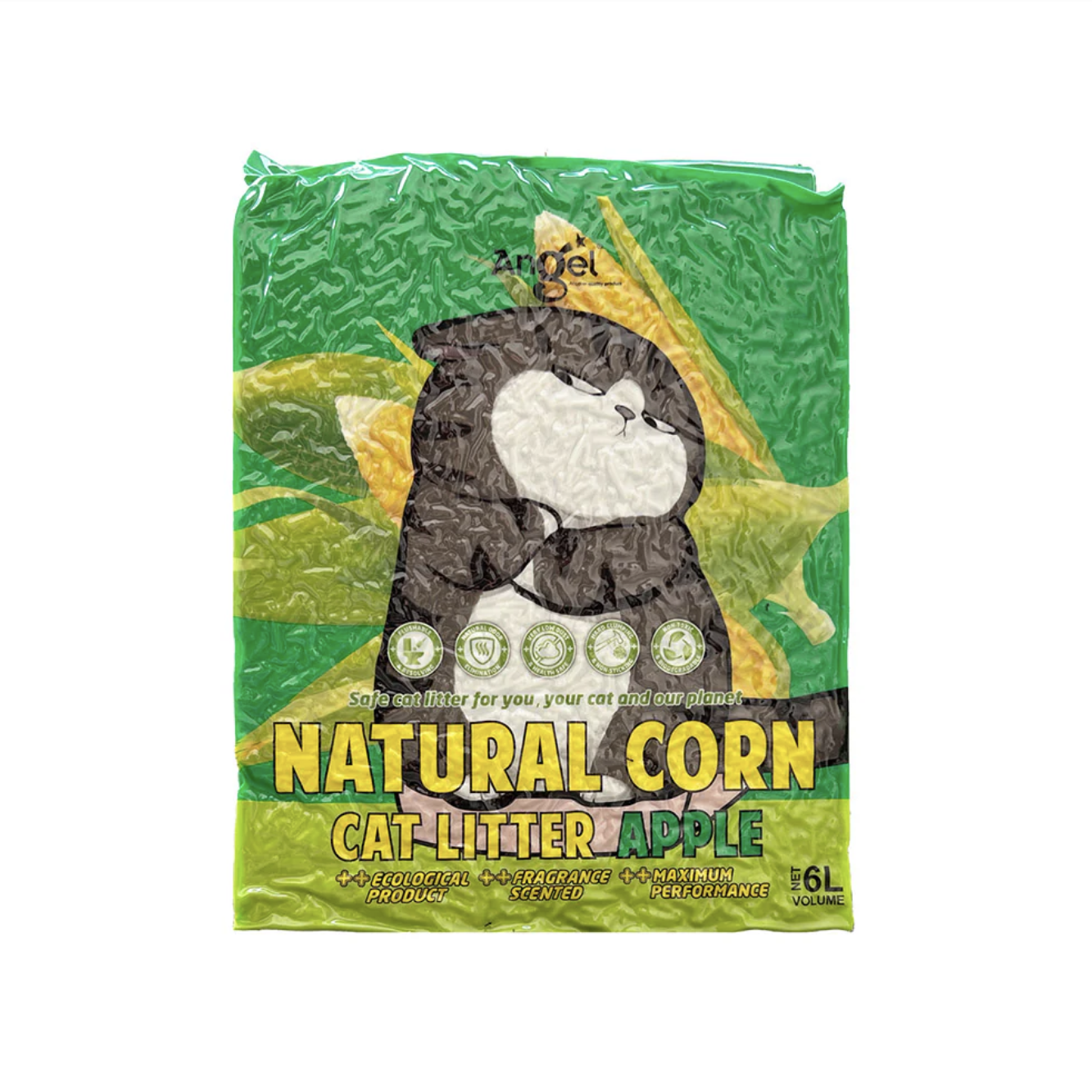 Angel Natural Corn Cat Litter Apple 6L