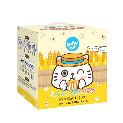 Jolly Cat Pea Cat Litter Butter Popcorn 8L (3pcs)