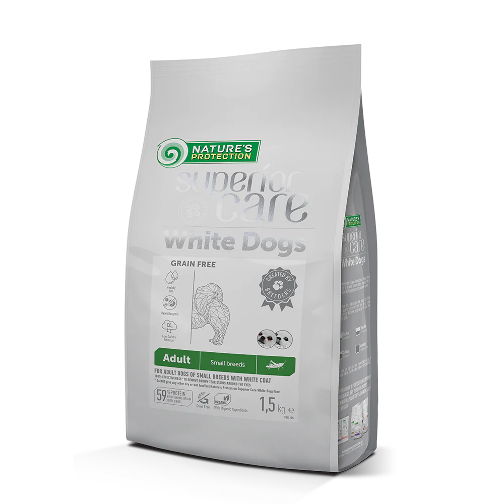 Nature's Protection Dog Superior Care White Dogs Small Breed Insect 1.5kg