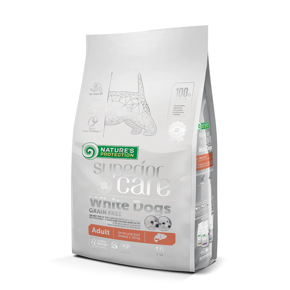 Nature's Protection Dog Superior Care White Dogs Small & Mini Breed Salmon 1.5kg