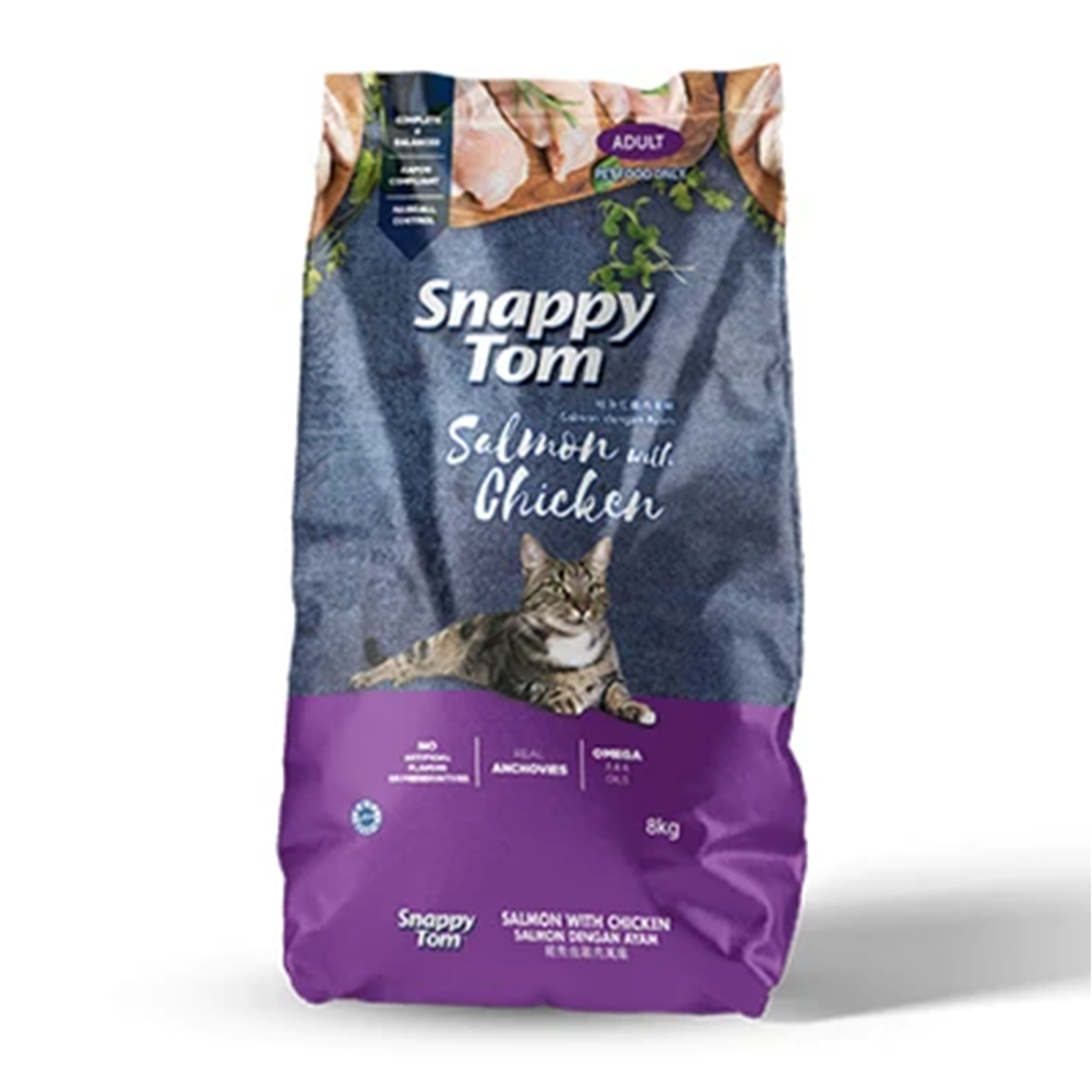 Snappy Tom Salmon with Chicken 8kg